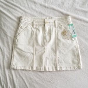 Free People Lennox Seamed Mini Skirt